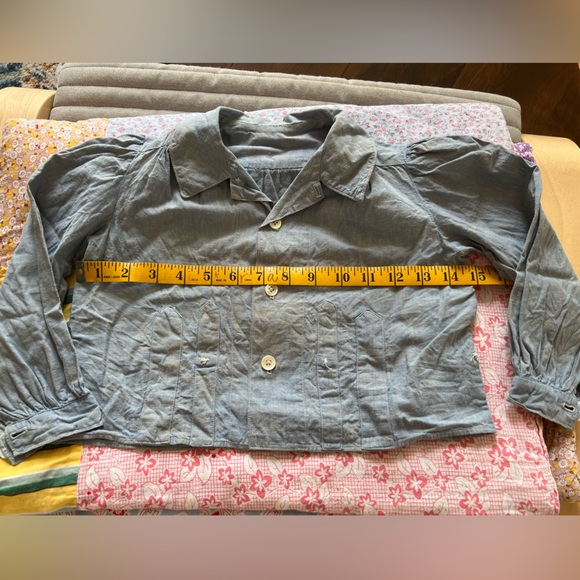 Cute vintage French cotton shirt 18 - 24 months or small 2t - Picture 4 of 5